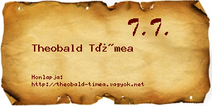 Theobald Tímea névjegykártya