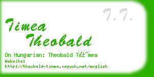 timea theobald business card